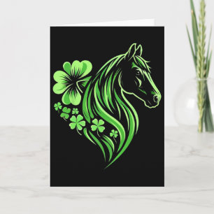 Pferdeliebhaber St. Patrick's Day Karte