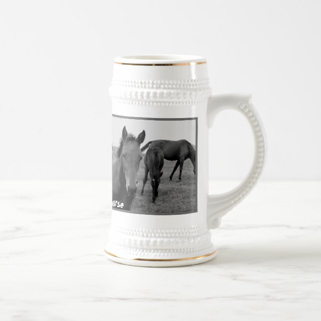 Pferdelustige Bier-Tasse Bierglas (Rechts)