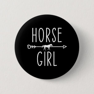 Pferdemädchen I Liebe My Horses Reiten Reiten Reit Button
