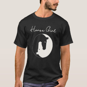 Pferdemädchen Ich liebe meine Pferde Yin & Yang-Fo T-Shirt