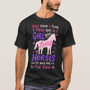 Pferdemädchen Pferde Springreiten Reitsport Barrel T-Shirt