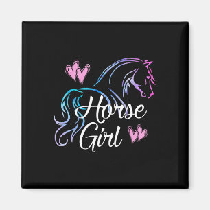 Pferdemädchen Reittier Teen Tween Kind Frauen H Magnet