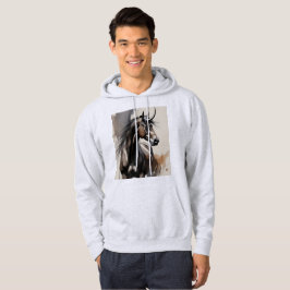 Pferdemalerei Langarm Oberteil Hoodie