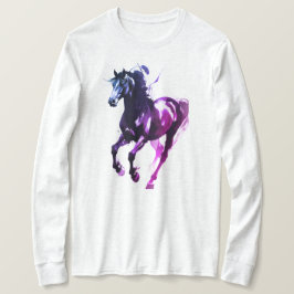 Pferdemalerei Langarm Oberteil T-Shirt