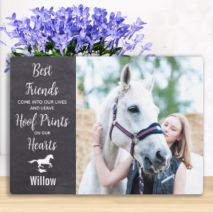 PferdeMemorial Custom Foto Reittiere Beileid Fotoplatte