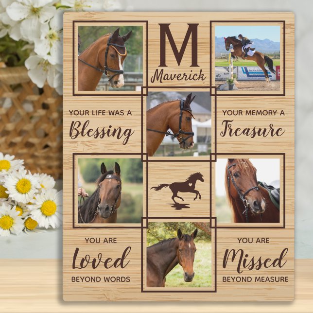 PferdeMemorial Einmalige FotoCollage Fotoplatte (Von Creator hochgeladen)