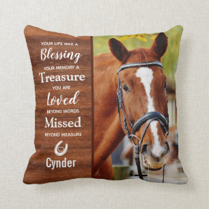 PferdeMemorial für Pferde: Equine Foto Kissen