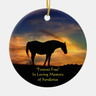 PferdeMemorial Keramik Ornament