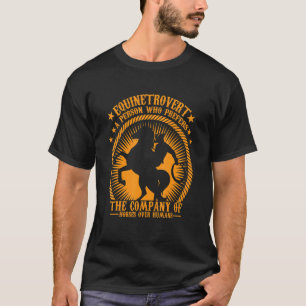 Pferdemensch Eine Person, die die Gesellschaft von T-Shirt