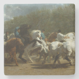Pferdemesse (von Rosa Bonheur) Steinuntersetzer