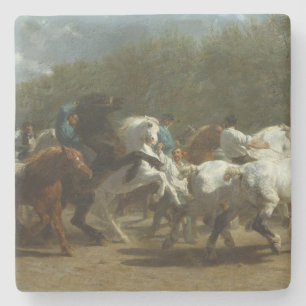 Pferdemesse (von Rosa Bonheur) Steinuntersetzer