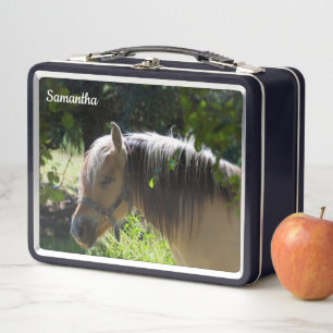Pferdemetall-Lunchbox Metall Brotdose
