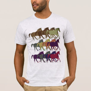 Pferdemuster Landtiere T-Shirt