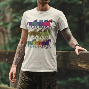 Pferdemuster, landwirtschaftliche Tiere T-Shirt