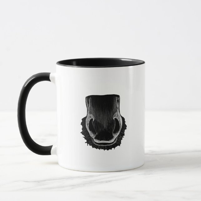 Pferdemuzzle Tasse (Links)