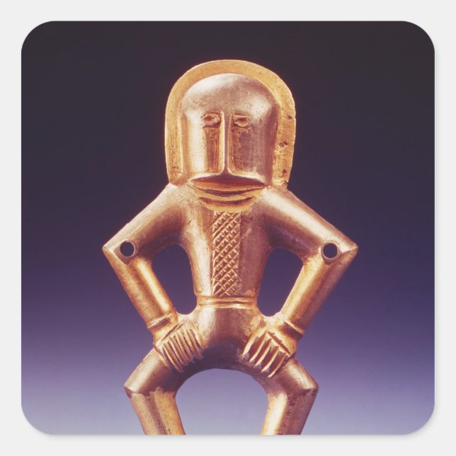 Pferdenomade Quadratischer Aufkleber (Vorderseite)