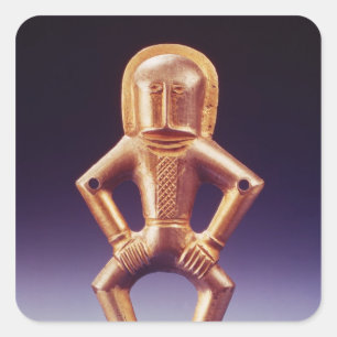 Pferdenomade Quadratischer Aufkleber