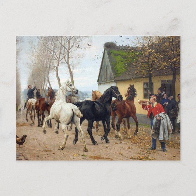 Pferdepackung um 1878 postkarte (Vorderseite)