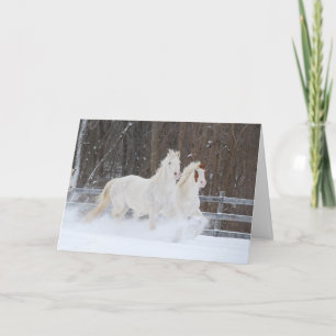 Pferdepauskarte Feiertagskarte