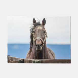 Pferdeportrait Fußmatte