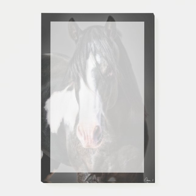 Pferdeportrait II Post-it Klebezettel (Vorderseite)