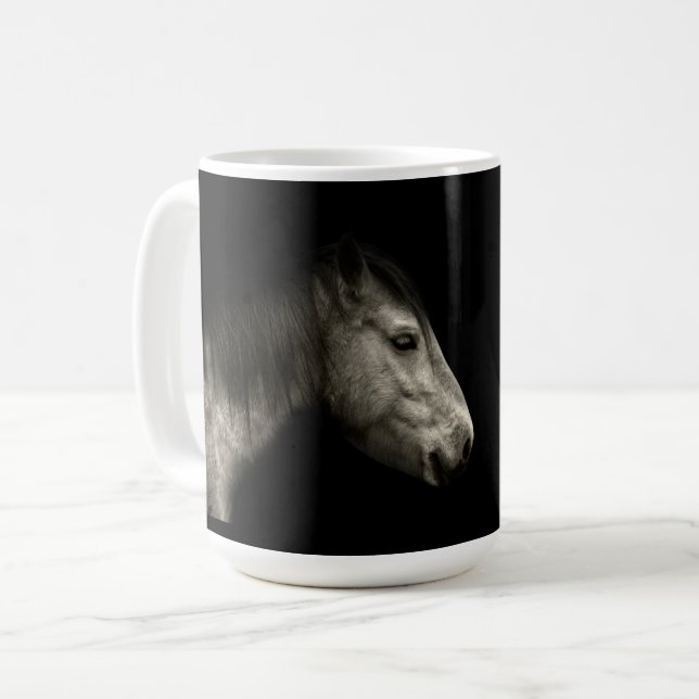 Pferdeportrait Kaffeetasse (Vorderseite Links)