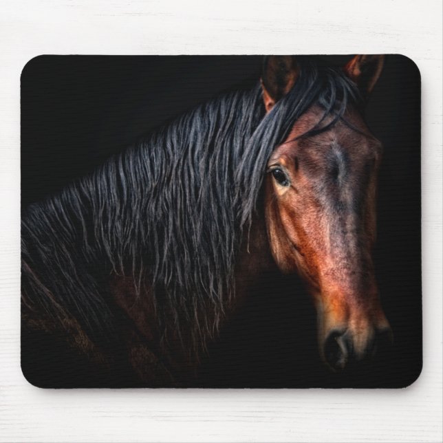 Pferdeportrait VII Mousepad (Vorne)