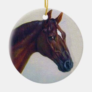 Pferdeporträt Keramikornament