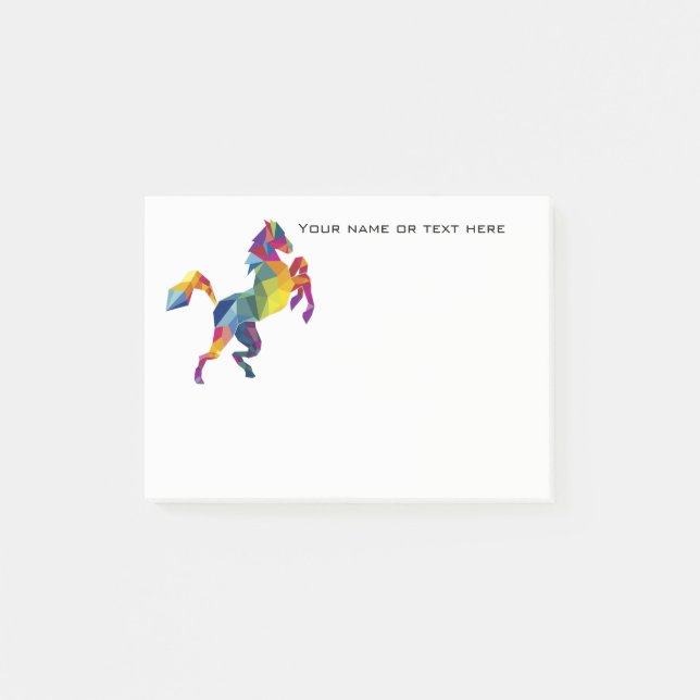 Pferdepost-itanmerkungen Post-it Klebezettel (Vorderseite)