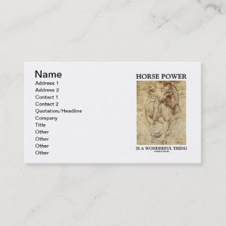 PferdePower ist- eine wunderbare Sache (Da- Visitenkarte
