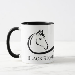 Pferderanch-Logo Reittier Stable-Branding Tasse