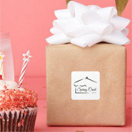 Pferderasse | Pferdefarm Quadratischer Aufkleber