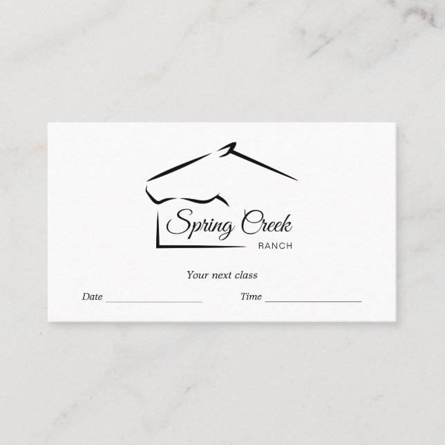 Pferderasse | Pferdefarm Terminkarte (Vorderseite)