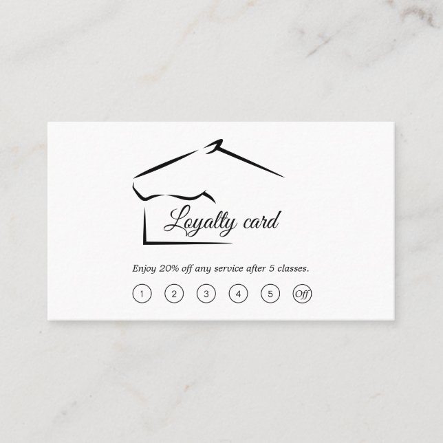 Pferderasse | Pferdefarm Treuekarte (Vorderseite)