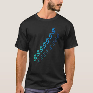 Pferderasse Pferdeshoe Footprint Humanbiologie T-Shirt