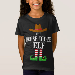 Pferdereiten Elf Matching Familie Weihnachten Paja T-Shirt