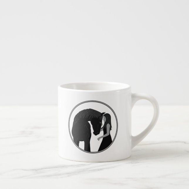 Pferdereiten Espressotasse (Rechts)