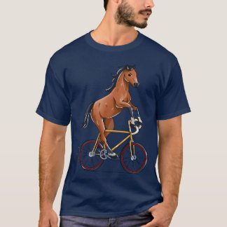 Pferdereiten Fahrrad Niedlich Biker Fahrrad lustig T-Shirt