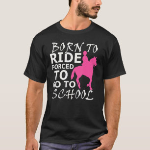 Pferdereiten gezwungen, zu Pferderennfahrern zu ge T-Shirt