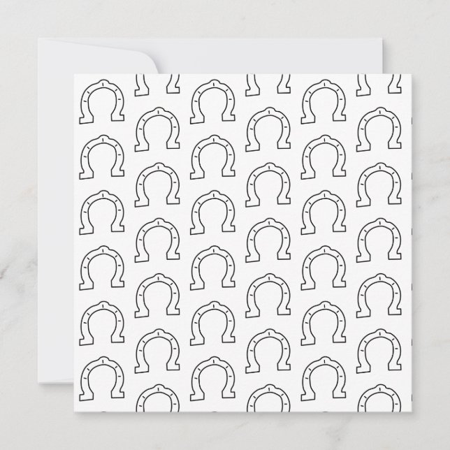 Pferdereiten Horseshoe Printwerbung (Vorderseite)