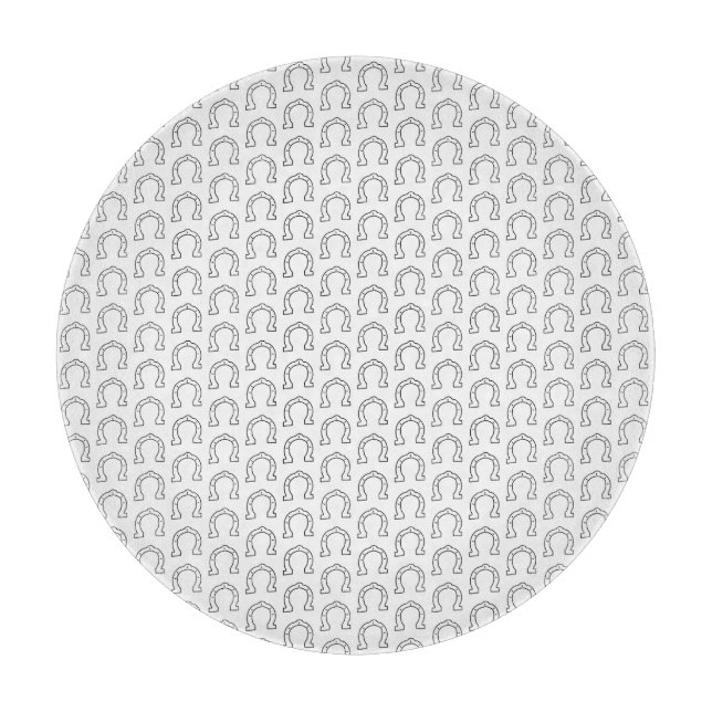 Pferdereiten Horseshoe Printwerbung Schneidebrett (Vorderseite)