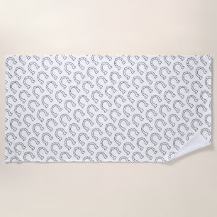 Pferdereiten Horseshoe Printwerbung Strandtuch