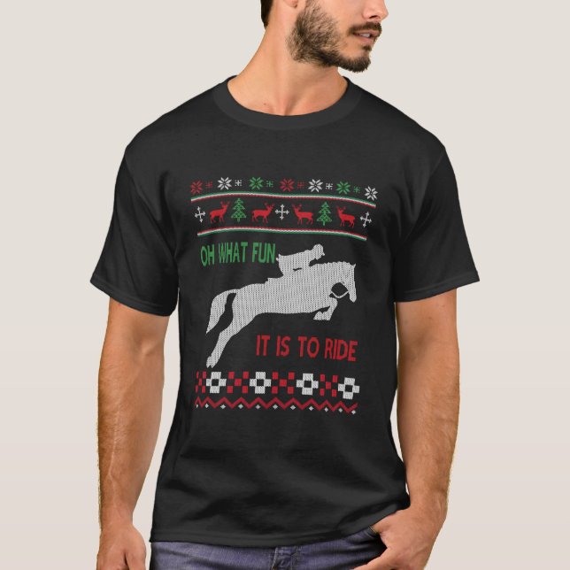 Pferdereiten Oh W Spaß T-Shirt (Vorderseite)
