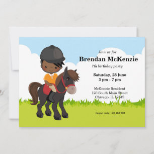 Pferdereiten Pony Reiten Einladung