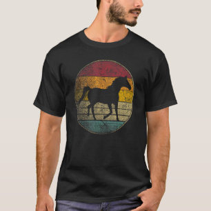 Pferdereiten Racing Stall Farm Gif Retro T-Shirt