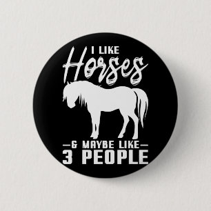 Pferdereiten Reiten Geschenk Pferd Button