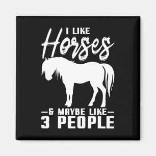 Pferdereiten Reiten Geschenk Pferd Magnet