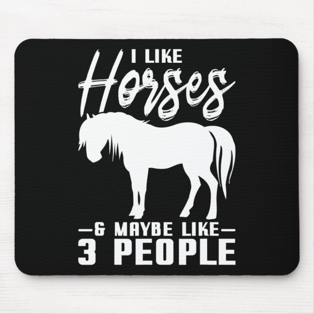 Pferdereiten Reiten Geschenk Pferd Mousepad (Vorne)