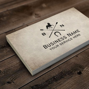 Pferdereiten Reiten Reiten Reiten Vintages Pferd Visitenkarte