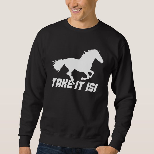 Pferdereiten Reiten Sie Isi Sweatshirt (Vorderseite)